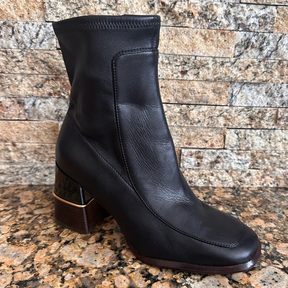 TORY BURCH Zip-Up Stretch Boot - Picture 1 of 11